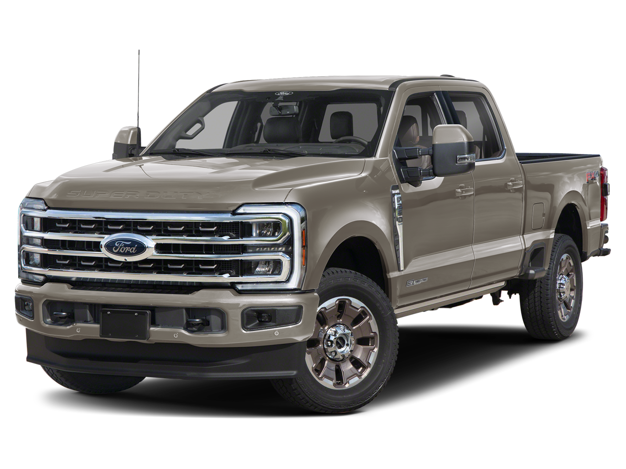 2026 Ford F-250SD King Ranch in Brown — front three-quarter view