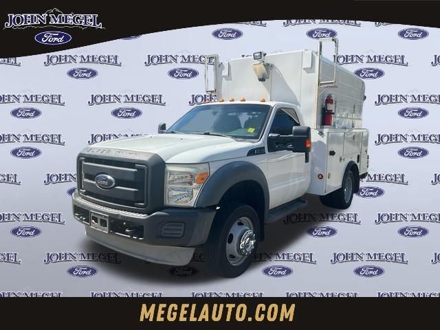 2012 Ford F-550SD XL DRW in Oxford White — front three-quarter view