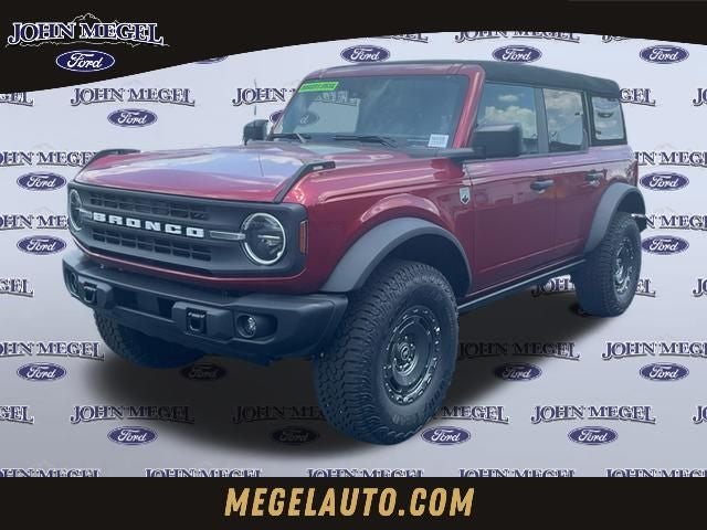 2025 Ford Bronco Big Bend in Ruby Red Metallic — front three-quarter view
