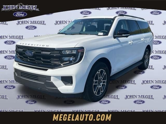 2026 Ford Expedition Max Active in Oxford White — front three-quarter view