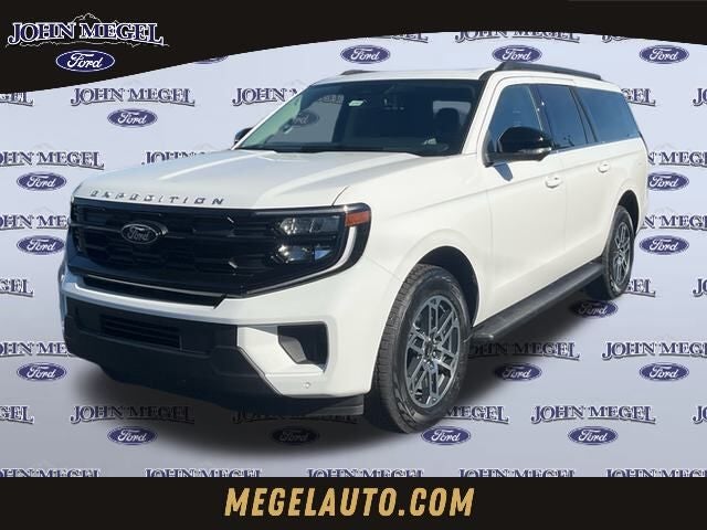 2026 Ford Expedition Max Active in Oxford White — front three-quarter view