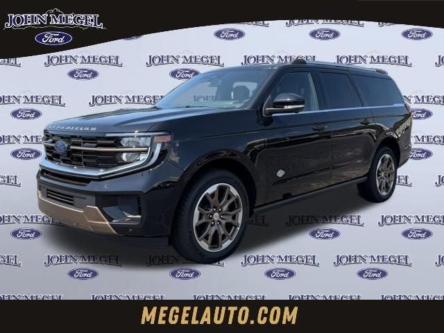 2026 Ford Expedition Max King Ranch in Black Metallic — front three-quarter view