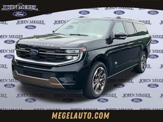 2026 Ford Expedition Max King Ranch in Black Metallic — front three-quarter view