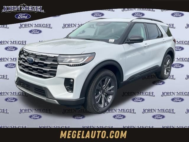 2026 Ford Explorer Active in White Metallic — front three-quarter view