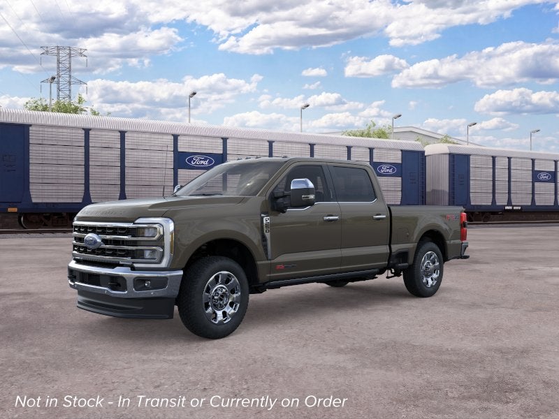 2026 Ford F-250SD King Ranch in Marsh Gray — front three-quarter view