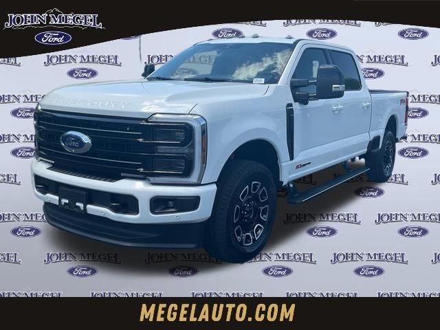 2026 Ford F-250SD Platinum in White Metallic — front three-quarter view