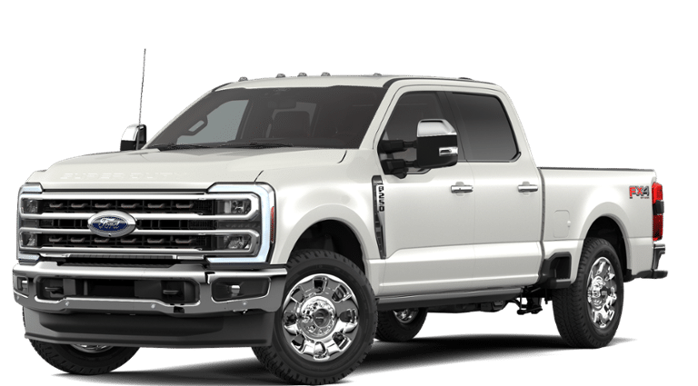 2026 Ford F-250SD King Ranch -Rock & Roll Pkg. in White Metallic — front three-quarter view