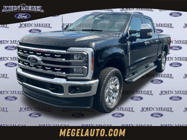 2026 Ford F-250SD Lariat in Black Metallic — front three-quarter view
