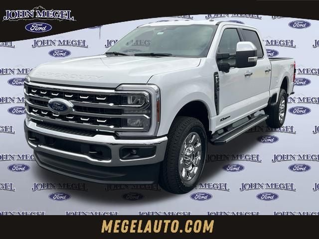 2026 Ford F-250SD Lariat in Oxford White — front three-quarter view