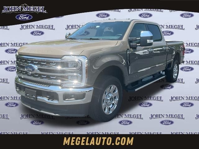 2026 Ford F-250SD Lariat in Marsh Gray — front three-quarter view