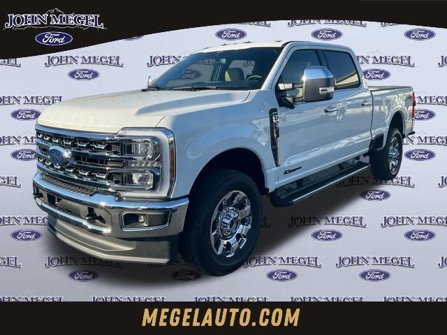 2026 Ford F-250SD Lariat in White Metallic — front three-quarter view
