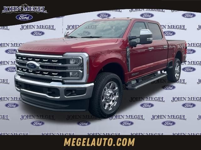 2026 Ford F-250SD Lariat in Ruby Red Metallic — front three-quarter view
