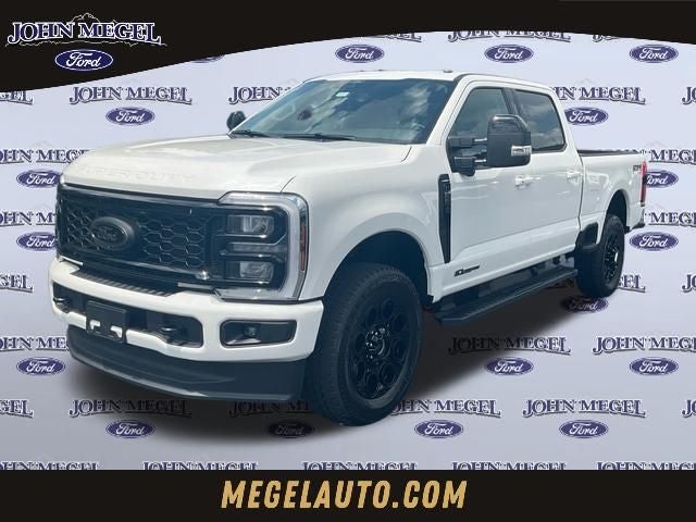 2026 Ford F-250SD Lariat in Star White Metallic Tri-Coat — front three-quarter view