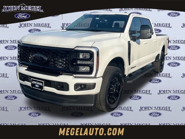 2026 Ford F-250SD Lariat in White Metallic — front three-quarter view