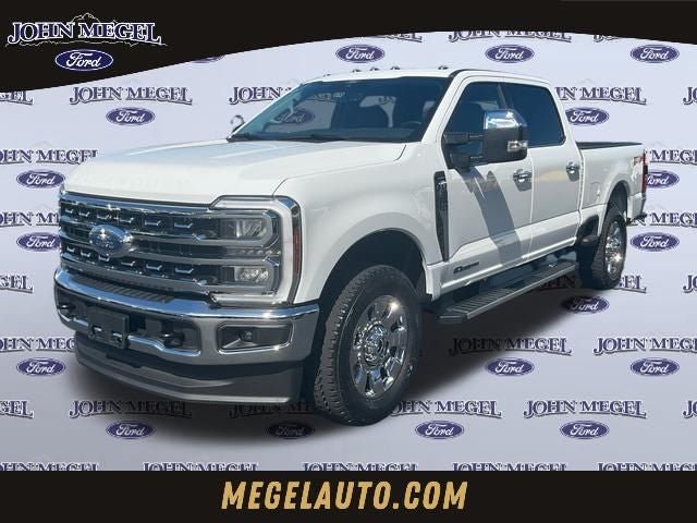2026 Ford F-350SD Lariat in Oxford White — front three-quarter view