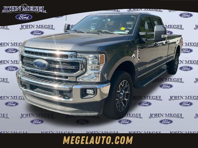 2022 Ford F-350SD Lariat in Carbonized Gray Metallic — front three-quarter view
