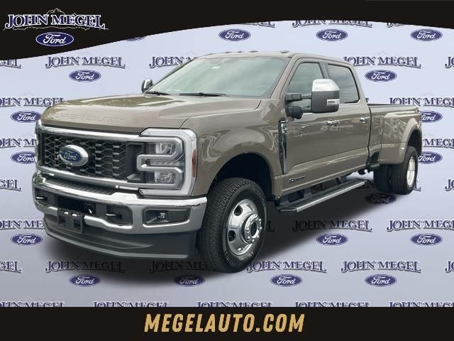 2026 Ford F-350SD Lariat DRW in Gray — front three-quarter view