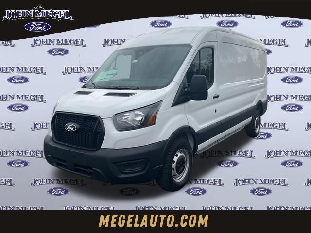 2026 Ford Transit-250 Base MEDIUM ROOF in Oxford White — front three-quarter view