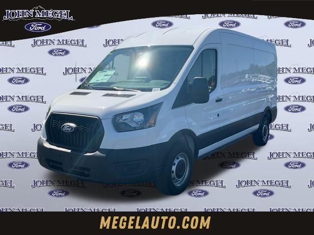 2026 Ford Transit-250 Base MEDIUM ROOF in Oxford White — front three-quarter view