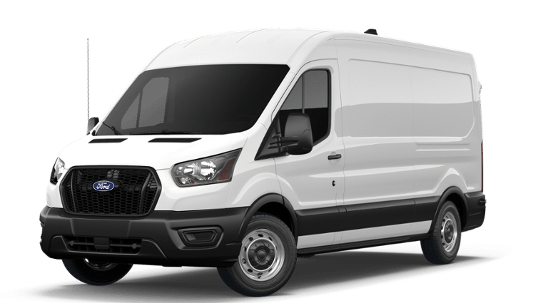 2026 Ford Transit-250 Base MEDIUM ROOF in Oxford White — front three-quarter view