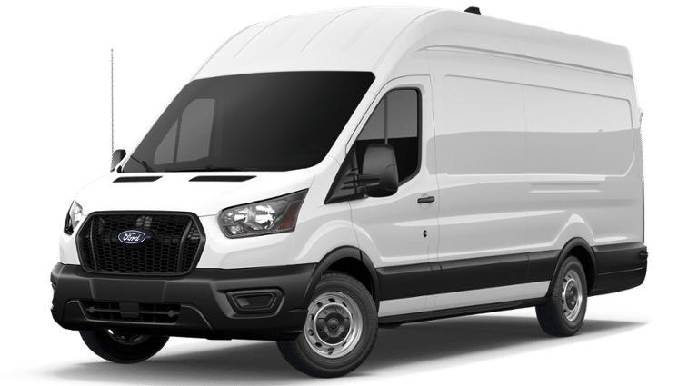 2026 Ford Transit-350 Base HIGH ROOF in Oxford White — front three-quarter view