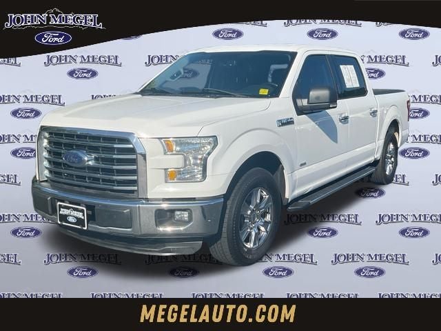 2016 Ford F-150 XLT in Oxford White — front three-quarter view