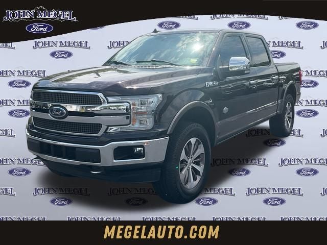 2018 Ford F-150 King Ranch in Black — front three-quarter view