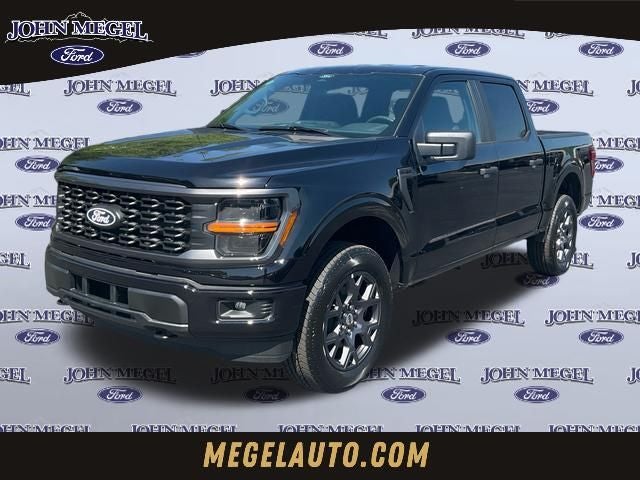 2026 Ford F-150 STX in Black Metallic — front three-quarter view