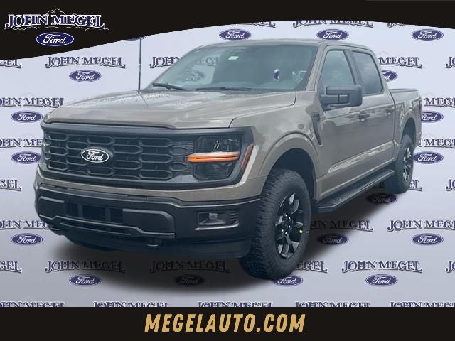 2026 Ford F-150 STX in Marsh Gray — front three-quarter view