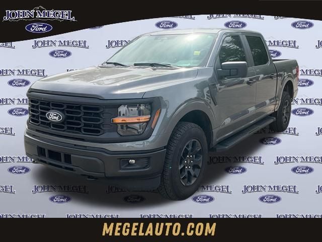 2025 Ford F-150 STX in Gray Metallic — front three-quarter view