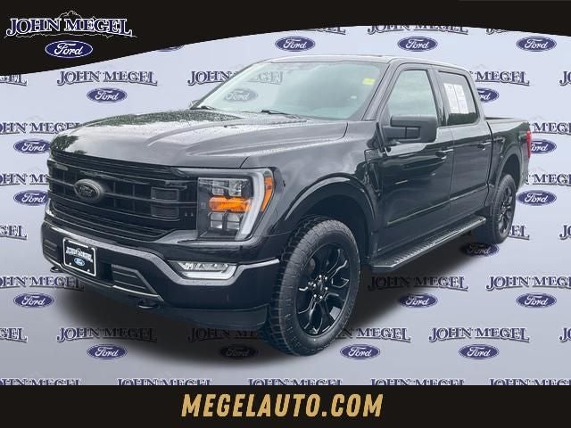 2022 Ford F-150 XLT in Black Metallic — front three-quarter view