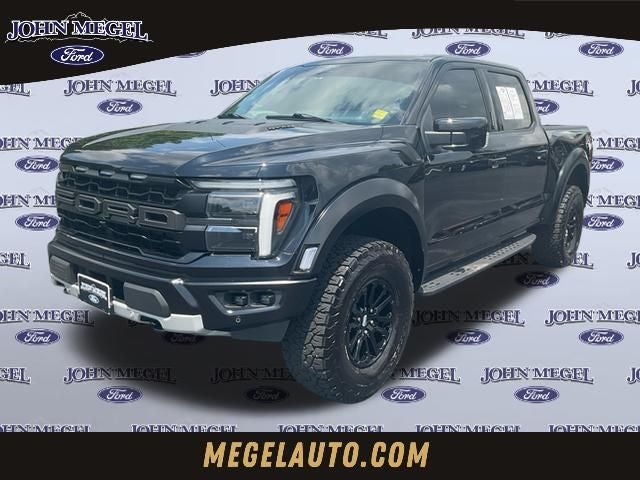 2024 Ford F-150 Raptor in Black Metallic — front three-quarter view