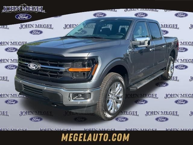2026 Ford F-150 XLT in Gray Metallic — front three-quarter view