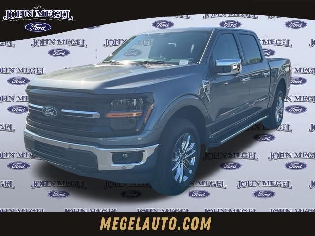 2026 Ford F-150 XLT in Gray Metallic — front three-quarter view
