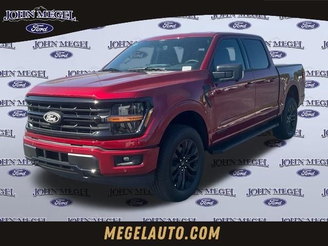 2026 Ford F-150 XLT in Ruby Red Metallic — front three-quarter view