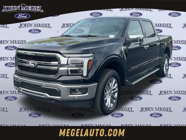 2026 Ford F-150 Lariat in Black Metallic — front three-quarter view
