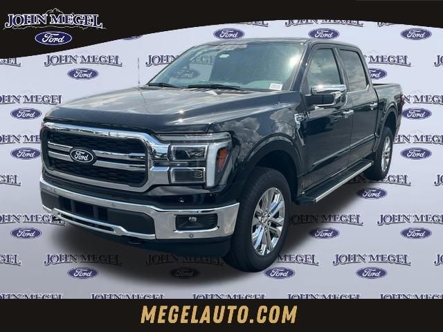 2026 Ford F-150 Lariat in Black Metallic — front three-quarter view