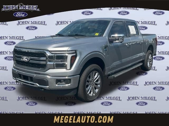 2025 Ford F-150 Lariat in Silver Metallic — front three-quarter view