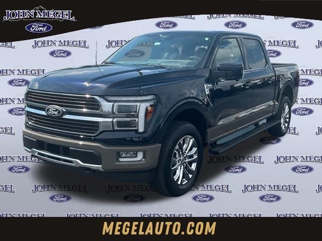 2026 Ford F-150 King Ranch in Antimatter Blue Metallic — front three-quarter view