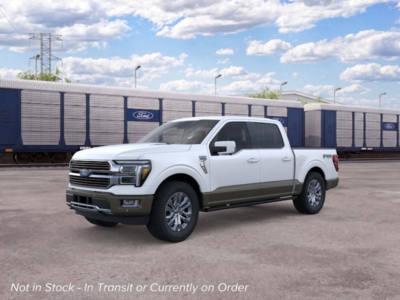 2026 Ford F-150 King Ranch in Star White Metallic Tri-Coat — front three-quarter view