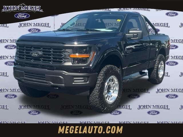 2025 Ford F-150 XL in Black Metallic — front three-quarter view