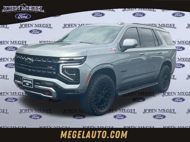 2025 Chevrolet Tahoe Z71 in Sterling Gray Metallic — front three-quarter view
