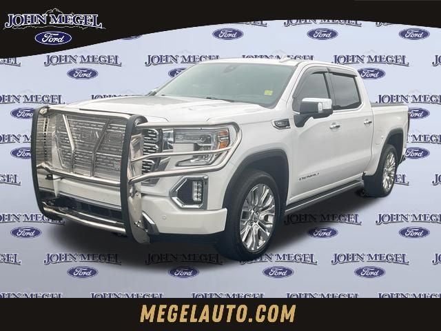 2020 GMC Sierra 1500 Denali in White Frost Tricoat — front three-quarter view