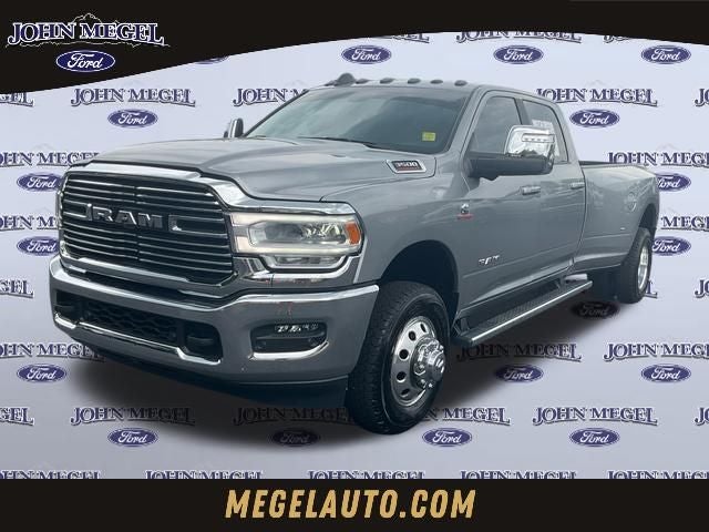 2024 RAM 3500 Laramie in Billet Silver Metallic Clearcoat — front three-quarter view