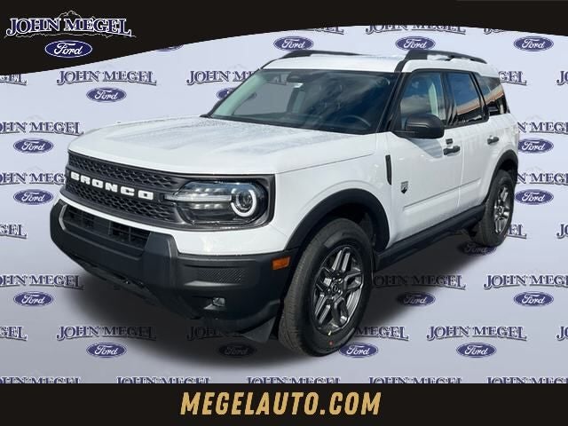 2025 Ford Bronco Sport Big Bend in Oxford White — front three-quarter view