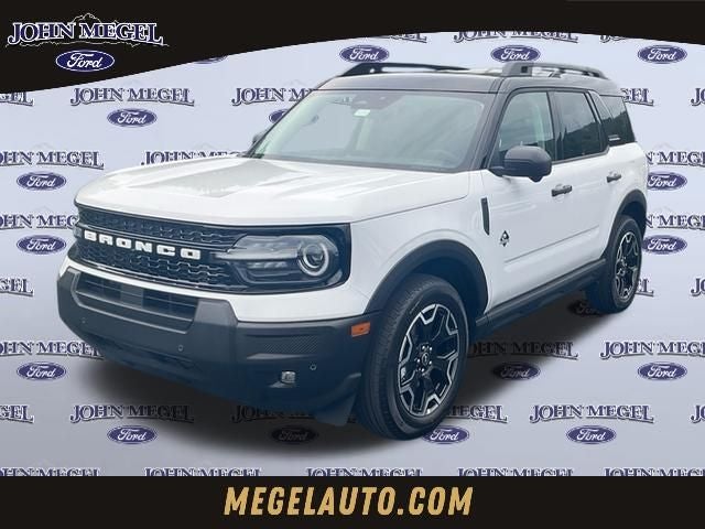 2026 Ford Bronco Sport Outer Banks in Oxford White — front three-quarter view
