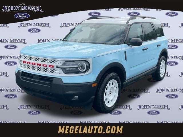 2026 Ford Bronco Sport Heritage in Blue — front three-quarter view