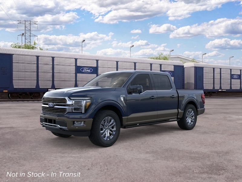 2026 Ford F-150 King Ranch in Antimatter Blue Metallic — front three-quarter view